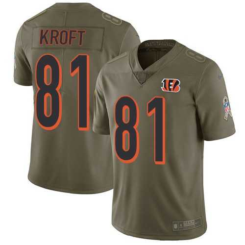 Nike Bengals 81 Tyler Kroft Olive Salute To Service Limited Jersey Dzhi,We sell and wholesale Nike Bengals 81 Tyler Kroft Olive Salute To Service Limited Jersey Dzhi on line form chian!